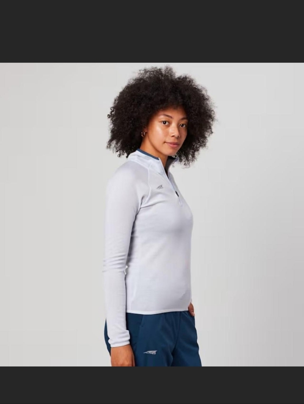 NWT Altra Merino Wool 1/2 Zip Light Blue L